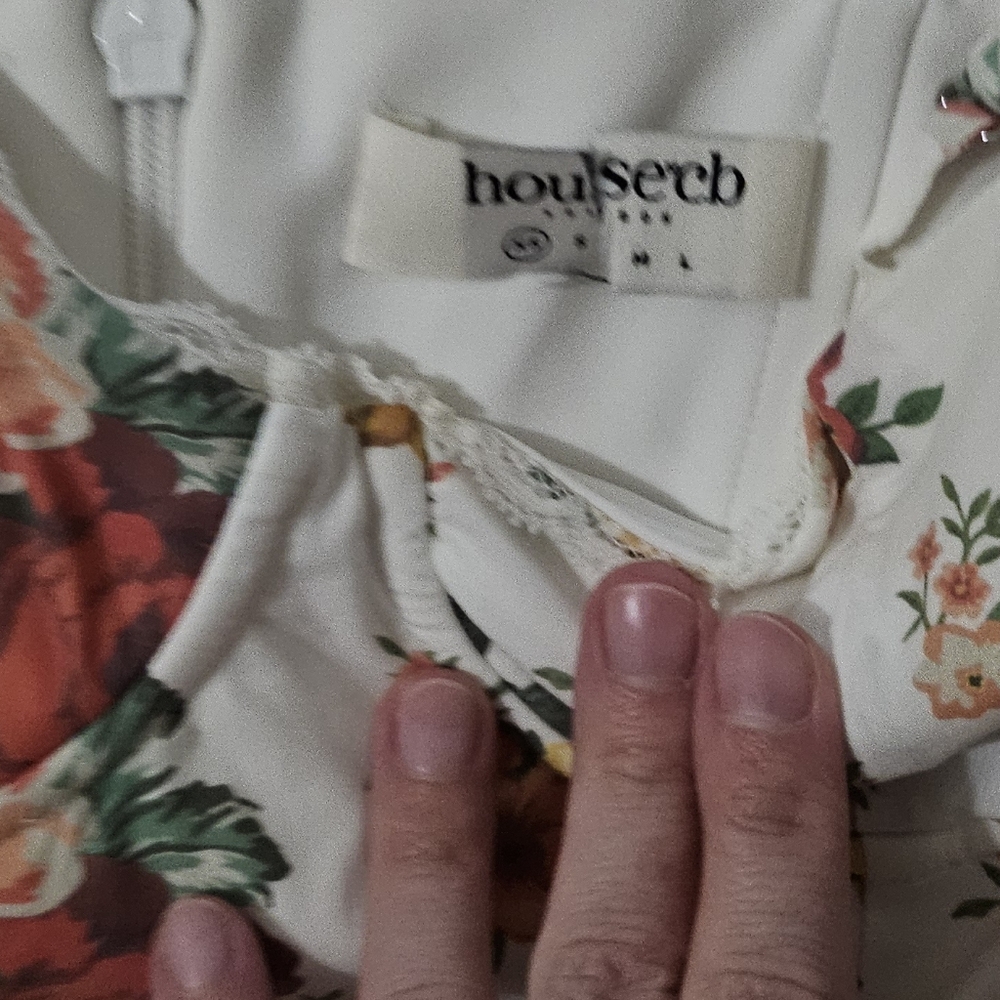 HOUSE OF CB 'Lolita' Italian Rose Print Cotton Corset Sundress - Picture 6 of 6